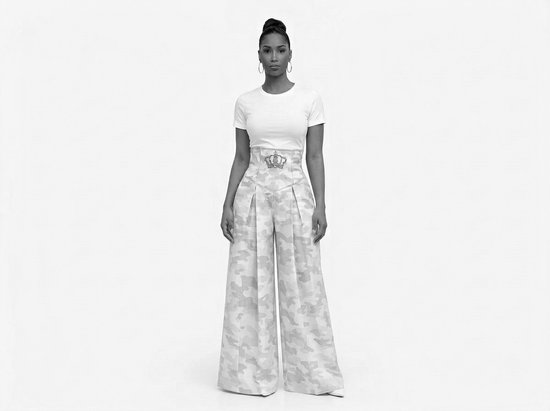 Crowned Elegance Wide‑Leg Set - COMING SOON